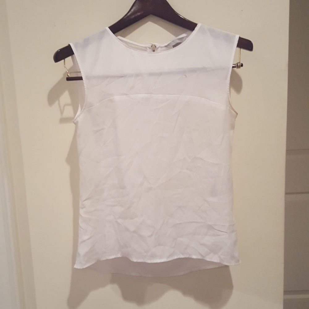 White chiffon dress shirt